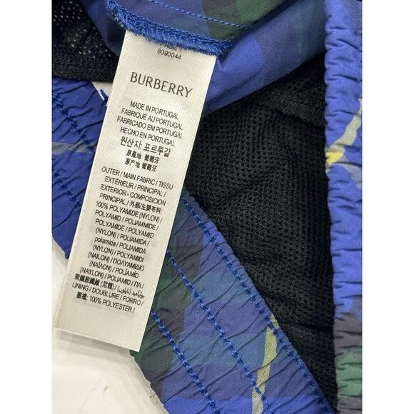 Burberry Men's Navy IP Check Boxer Swim Shorts S 8090044 Portugal NWT $550 - Picture 8 of 11